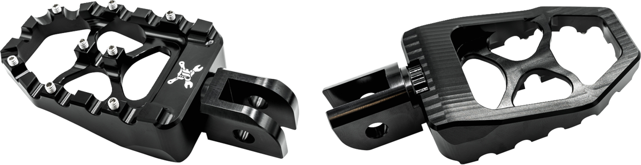 Burly Brand MX Evolution Driver Pegs - Black - Softail