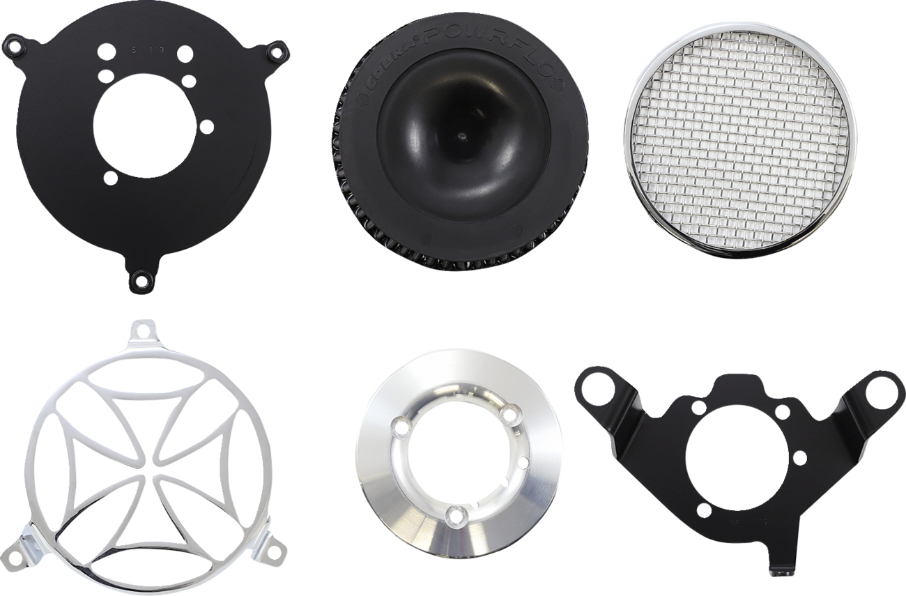 Cobra Air Cleaner Kit - Chrome