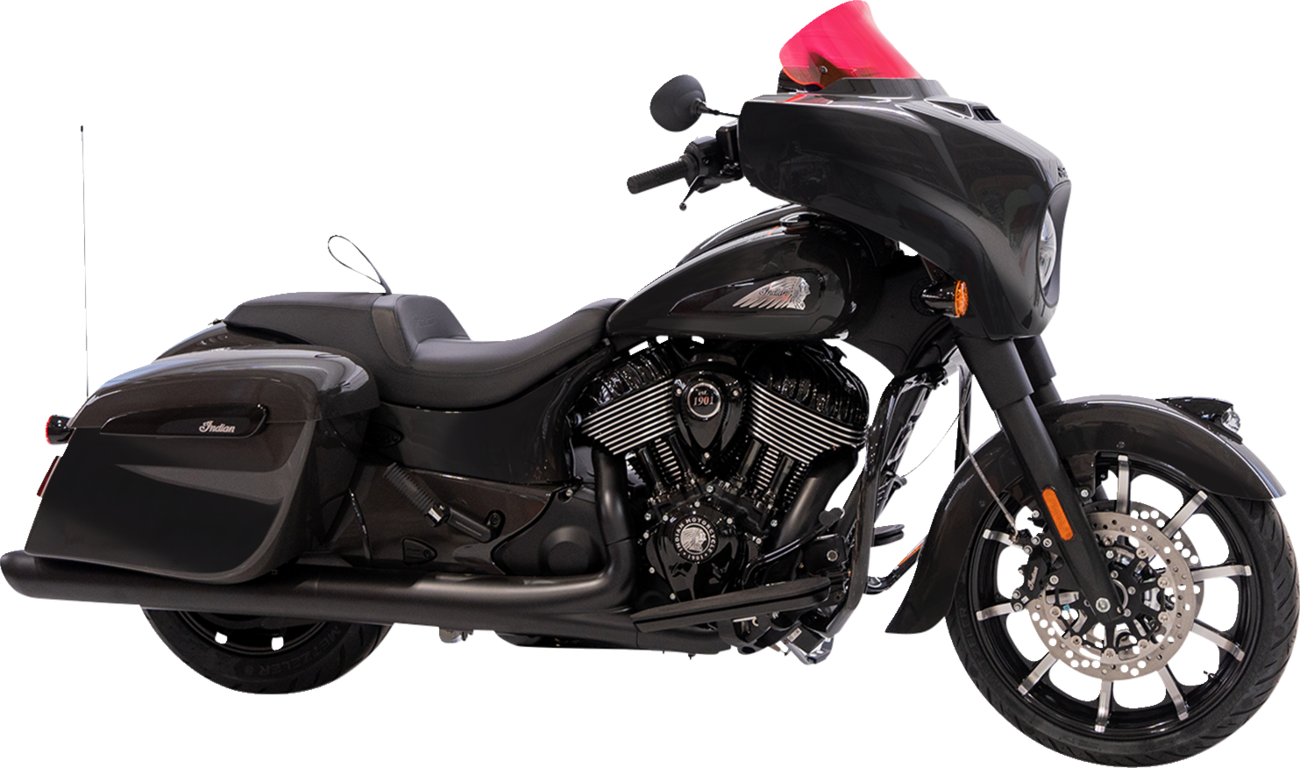 Klock Werks Ice Flare® Windshield - 10" - Pink Ice - '14-'26 Indian