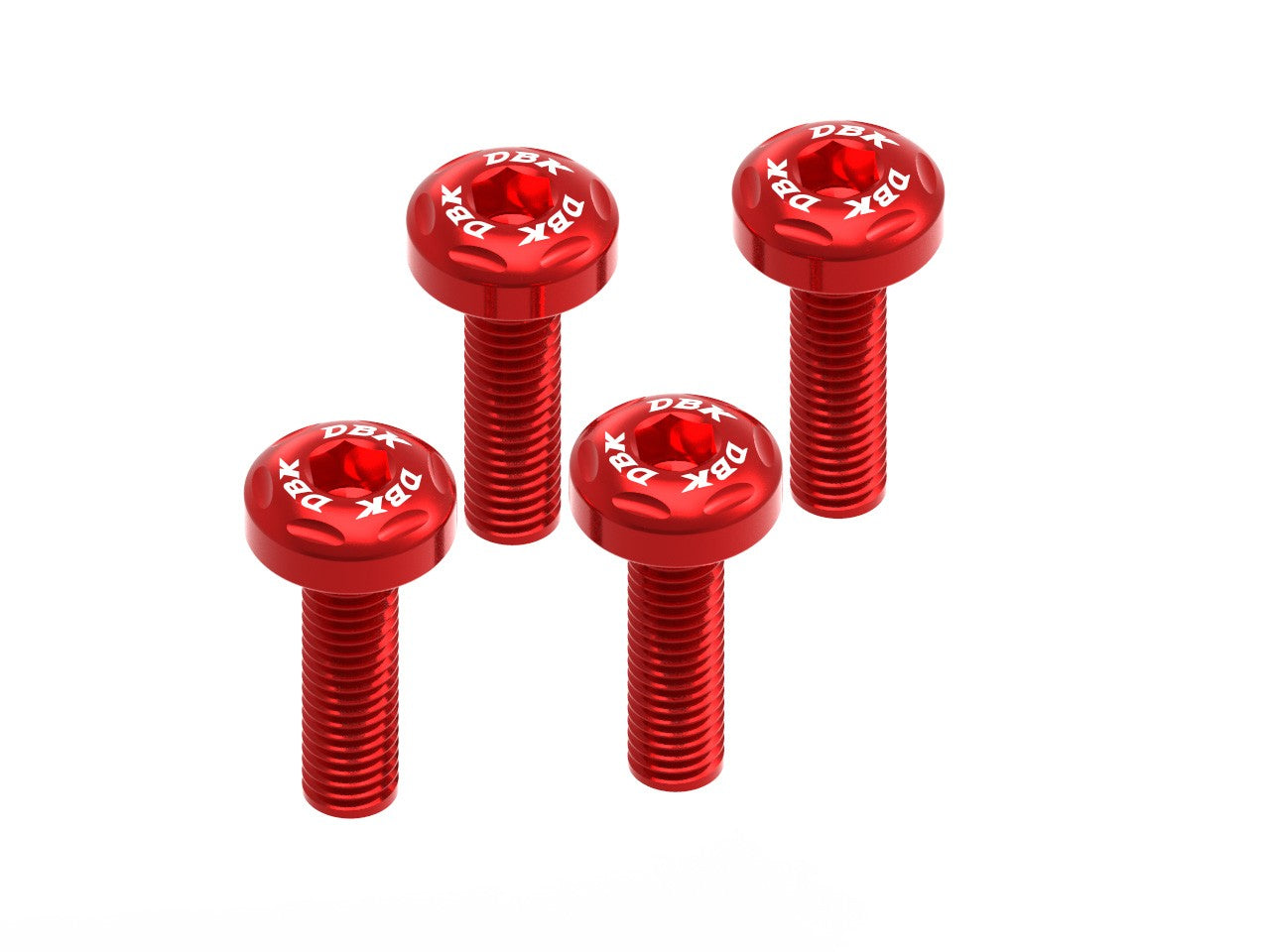 Ducabike DBK KVT43 Diavel V4 Exhaust Protection Cover Screw Kit - RED