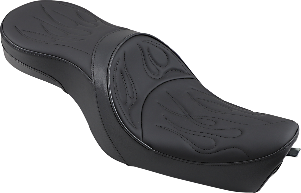 Drag Specialties Seats Low Profile Seat - Flame Stitched - XL '04-'22