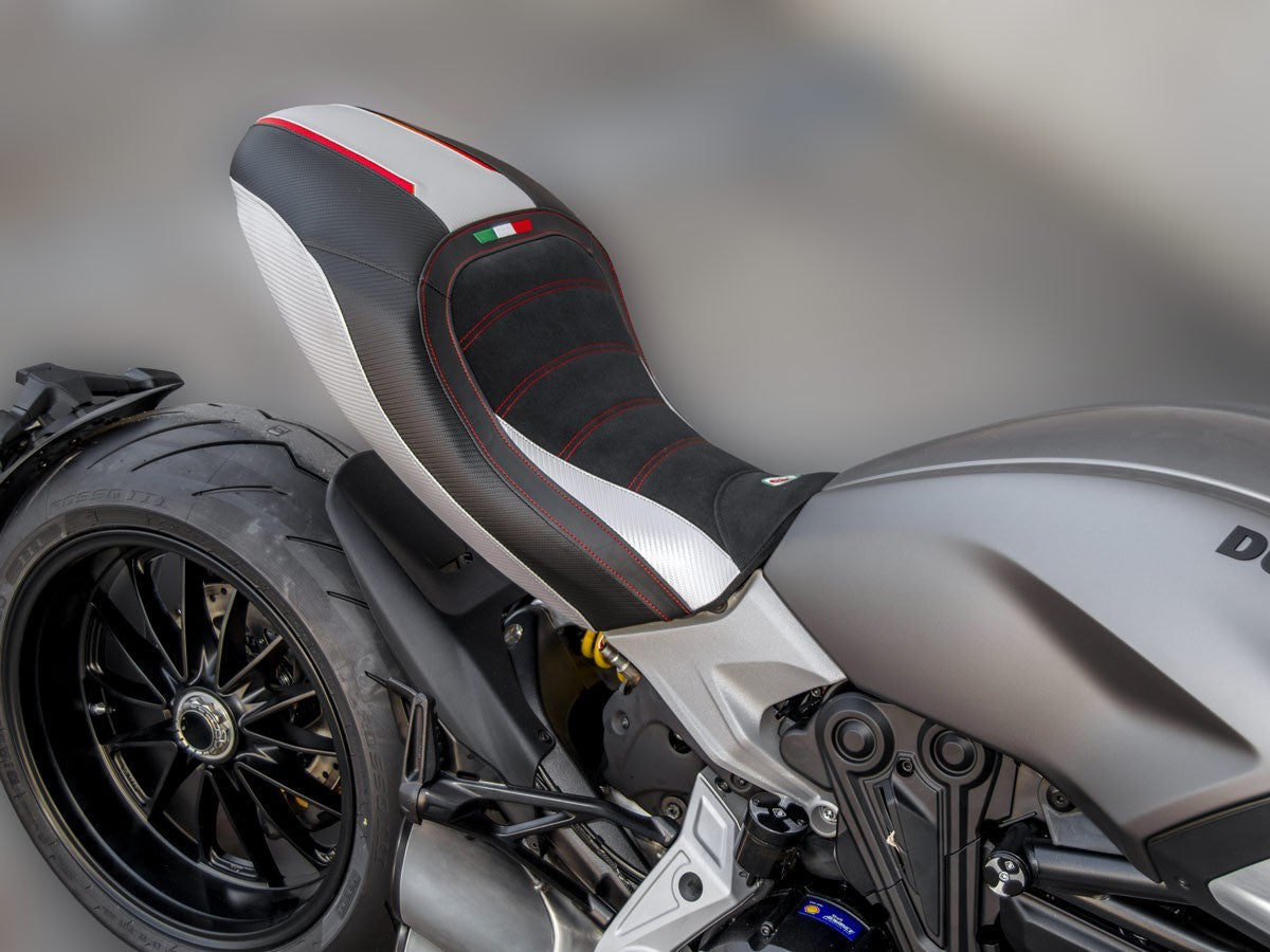 Ducabike DBK Csdvc02 Diavel 1260 Comfort Seat Cover - BLACK-SILVER