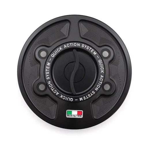 TWM Quick Action CNC Aluminum Gas Cap For BMW S1000R K63 - Yes (Gold) / Black
