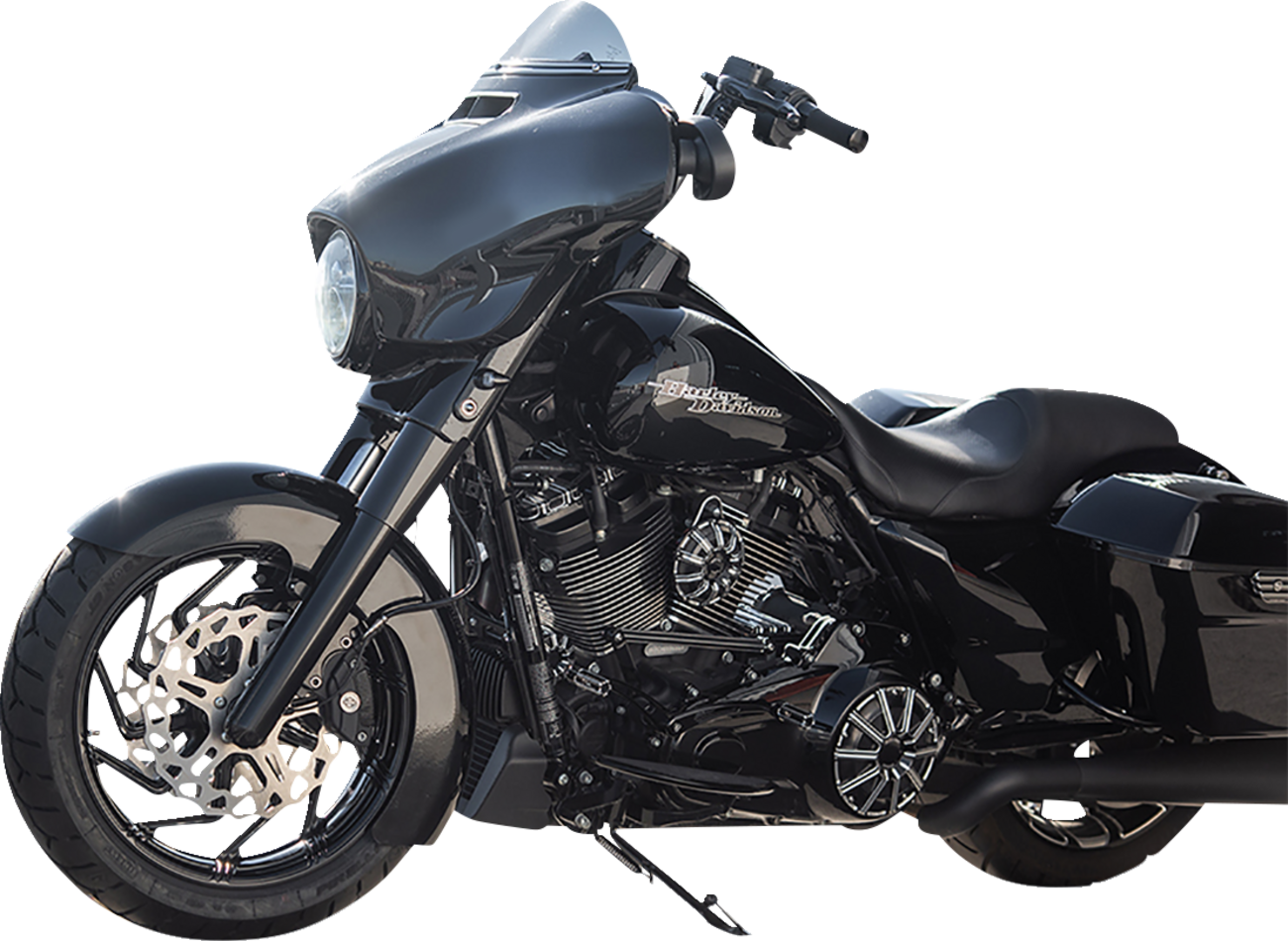 Arlen NESS Fork Boot Cover - Gloss Black Powdercoat - Smooth