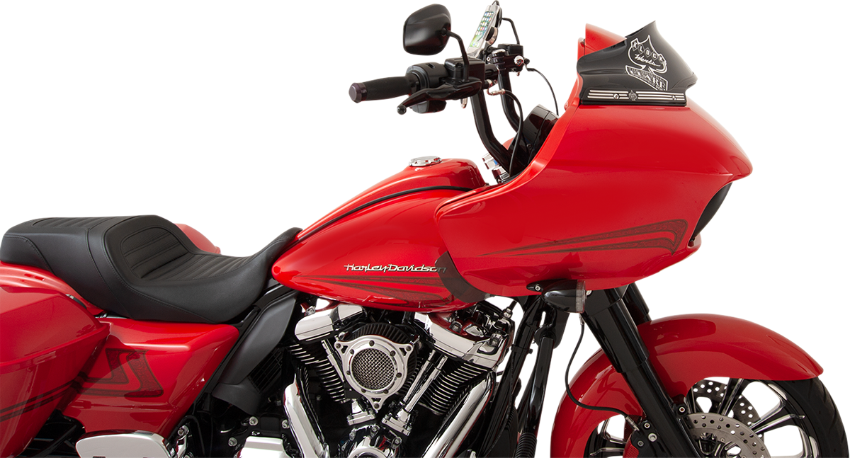 Klock Werks Sport Flare® Windshield - 6" - Black - '15-'25 FLTR