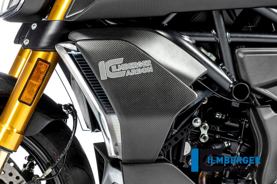 Ilmberger Carbon Radiator Cover Left Ducati Diavel 1260 - Matte