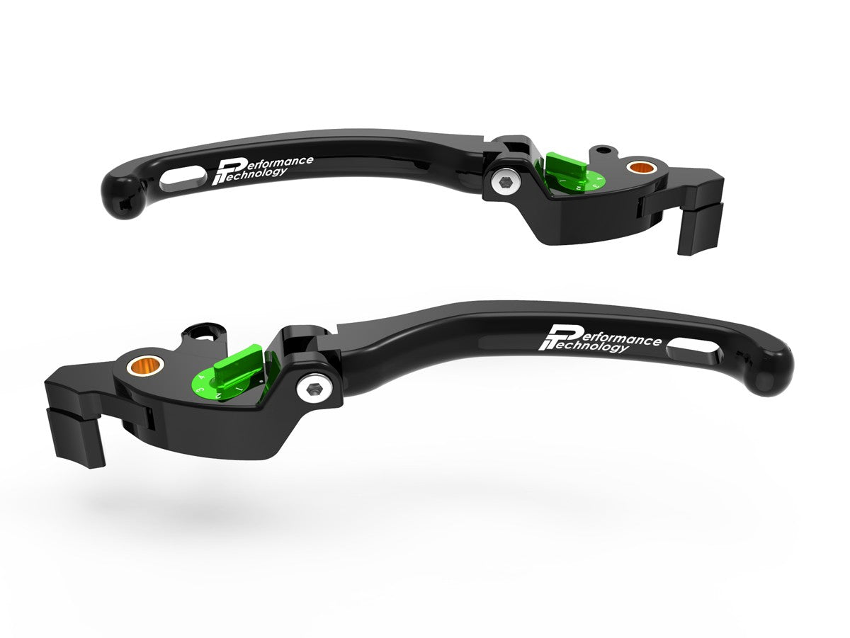Ducabike DBK LE18 Mv Agusta Brake / Clutch Adjustable Levers Eco GP 1 - BLACK-GREEN