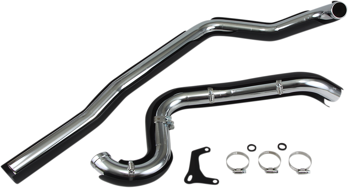 Cobra True Dual Headpipes - Black - '95-'06 FL