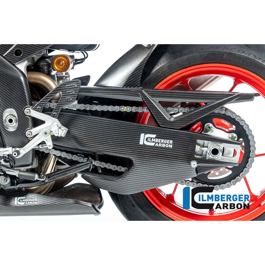 Ilmberger Carbon Fiber Swingarm Cover Set For Aprilia Tuono V4 1100 Factory
