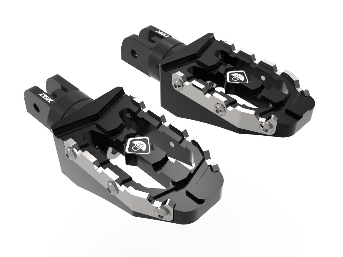 Ducabike DBK PPDV10 DUCATI ADJUSTABLE OFF-ROAD PILOT PEDALS KIT (Ø6mm PIN) - BLACK