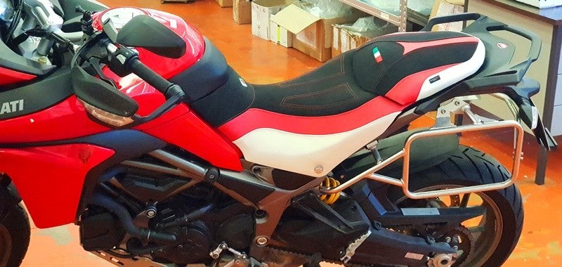 Ducabike DBK Csmtsc95 MTS 950 Comfort Seat Cover - BLACK-RED-WHITE