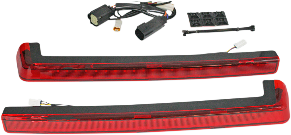 Custom Dynamics LED Run/Brake/Turn Tour-Pak® Arms - Red Lens - '14-'25