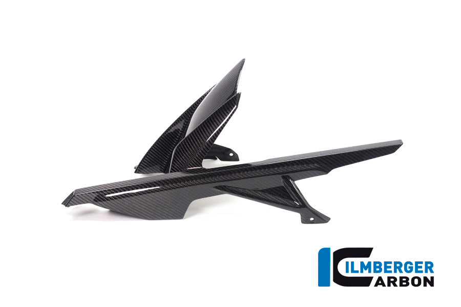 Ilmberger Carbon Rear Hugger With Chain Guard BMW M1000RR / S1000RR - Gloss / Twill
