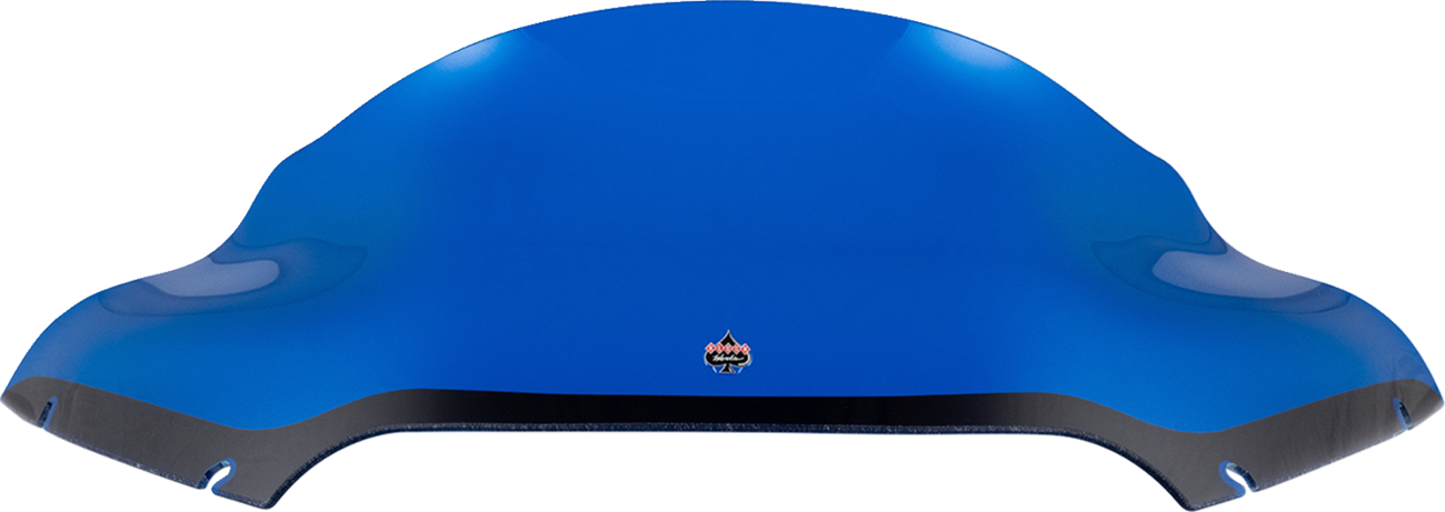 Klock Werks Kolor Flare® Windshield - 9" - Blue - '15-'25 FLTR
