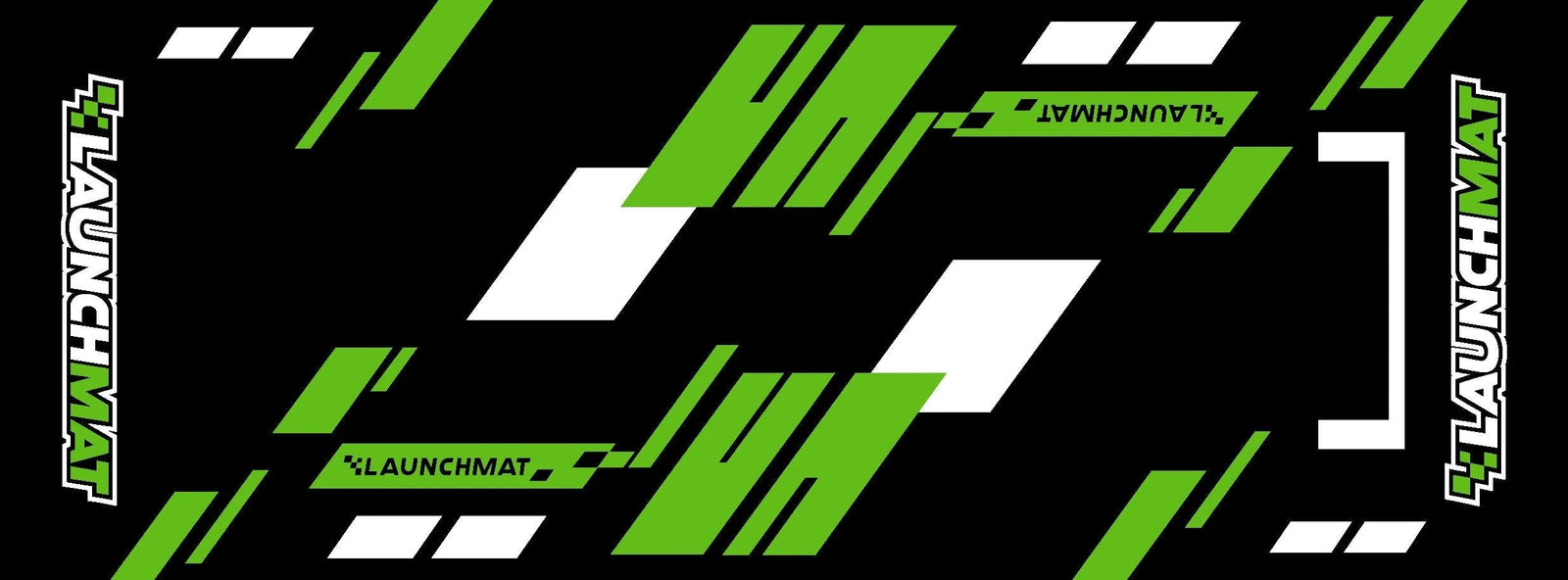 Launchmat Carpeted Motorcycle Mats (Block Design)
