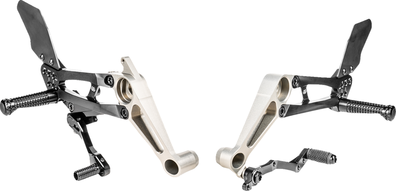 Gilles Tooling FXR Rearset - Black - Aprilia