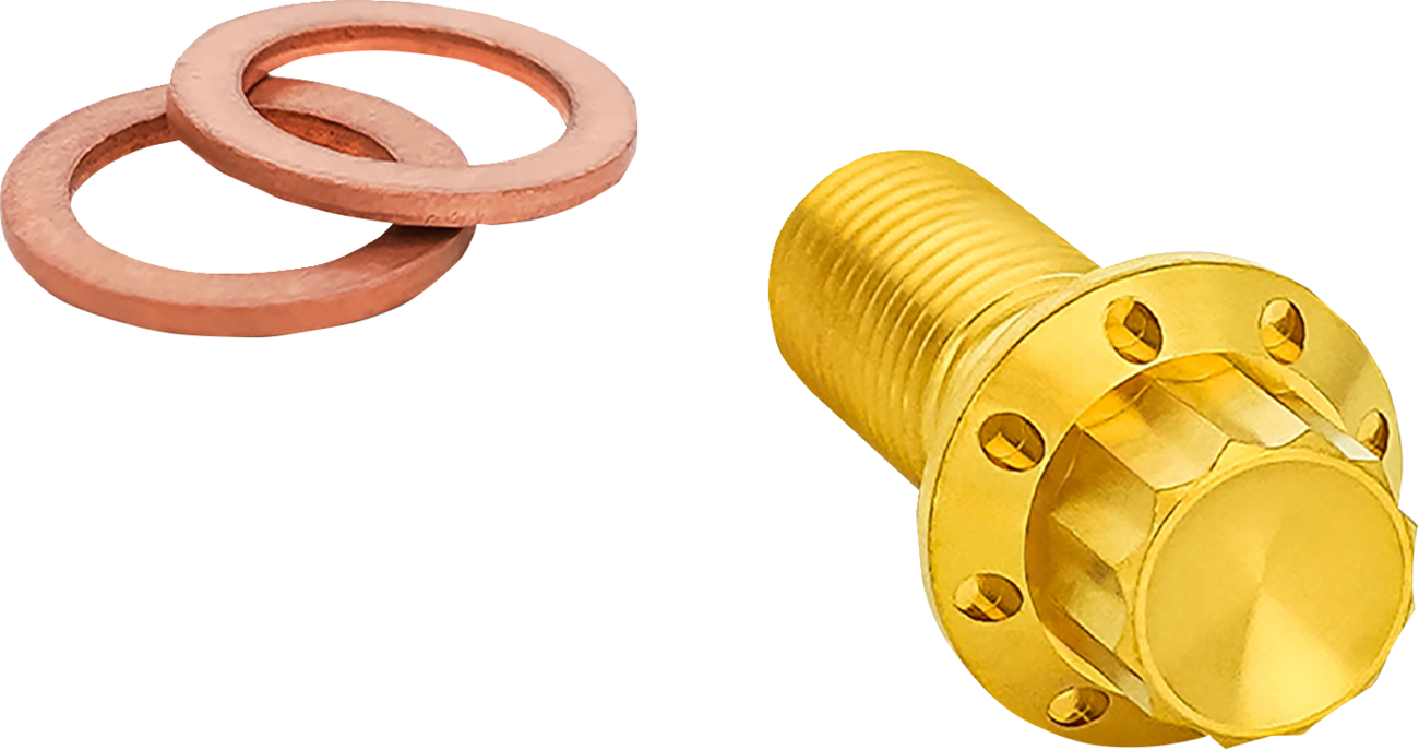 Arlen NESS Banjo Bolt - 3/8"-24 - Gold