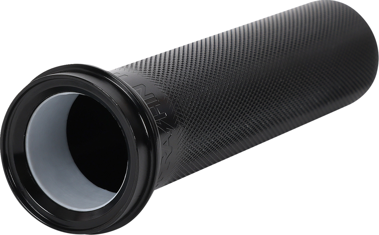 Thrashin Supply CO. Throttle Tube - Knurled - 1" - TBW - Black
