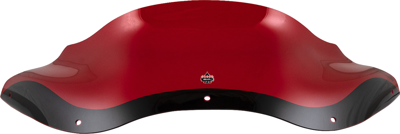 Klock Werks Kolor Flare® Windshield - 8" - Red - '98-'13 FLTR
