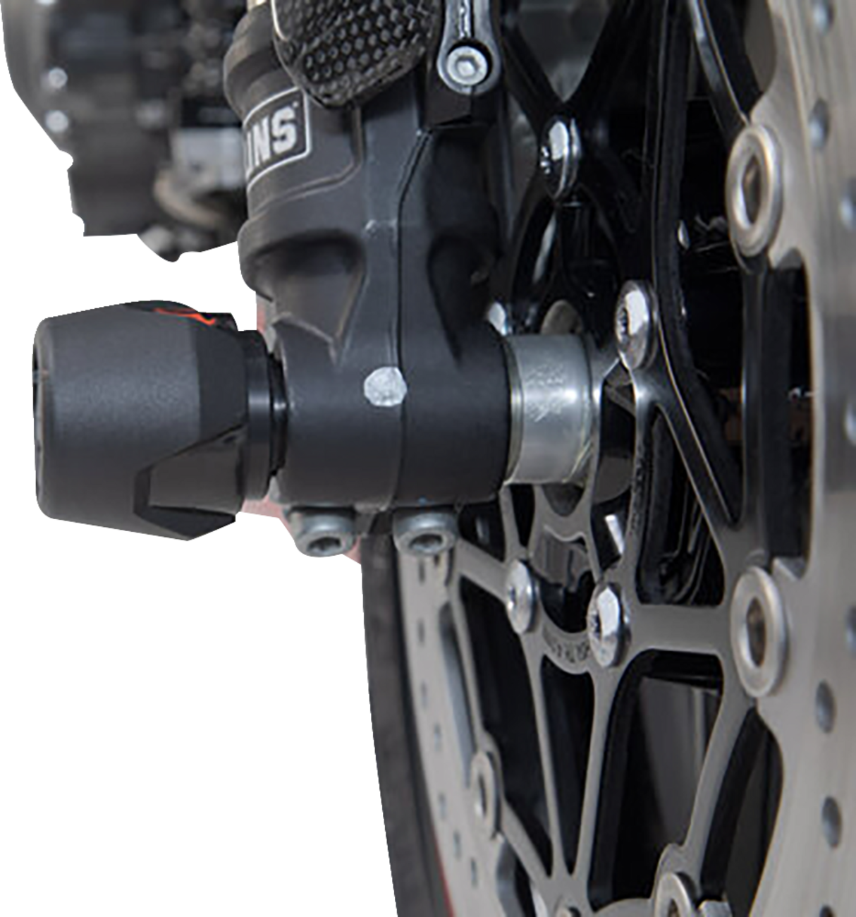 SW-Motech Axle Sliders - Front - Set - Triumph/Yamaha/Royal Enfield