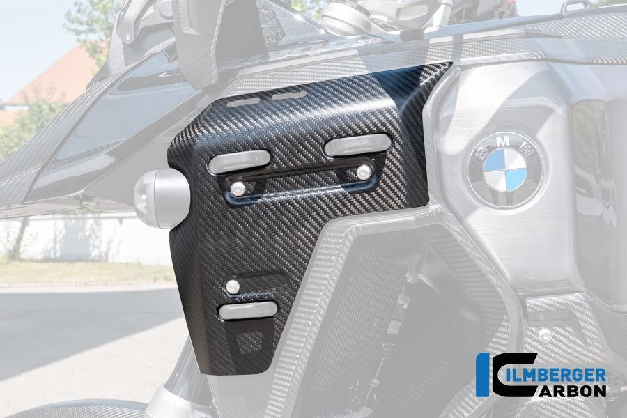 Ilmberger Carbon Radiator Cover With Holes Left BMW R 1300 GS Adventure - Matte / Twill