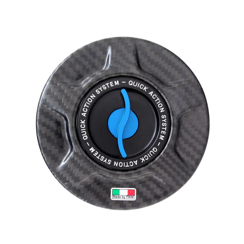 TWM Quick Action Carbon Fiber Gas Cap for Ducati - TDF.06