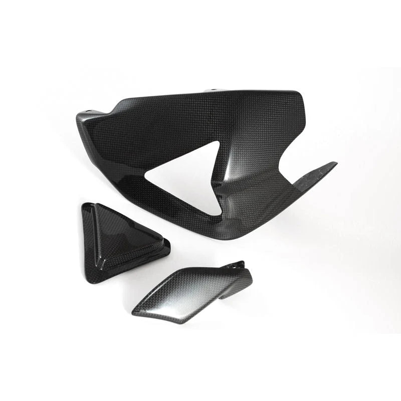 Fullsix Carbon Fiber Swingarm Guard Cover With Shark Fin For Ducati Panigale V2