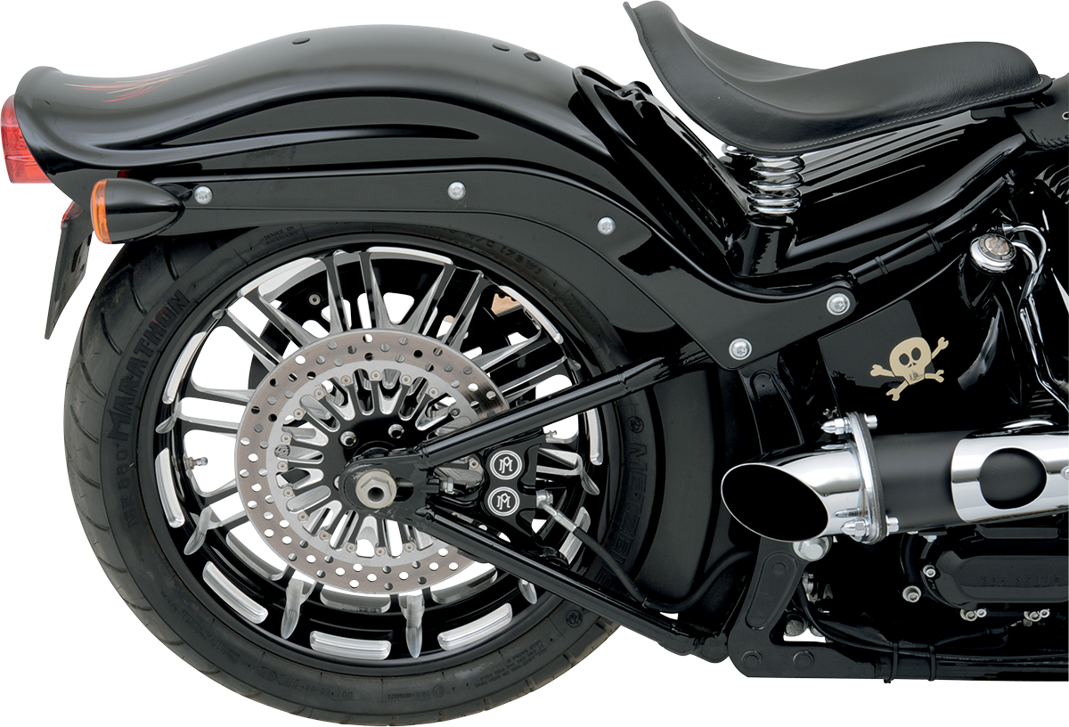 Performance Machine (PM) 4-Piston Caliper - Rear - Contrast Cut™ 08-17 Softail