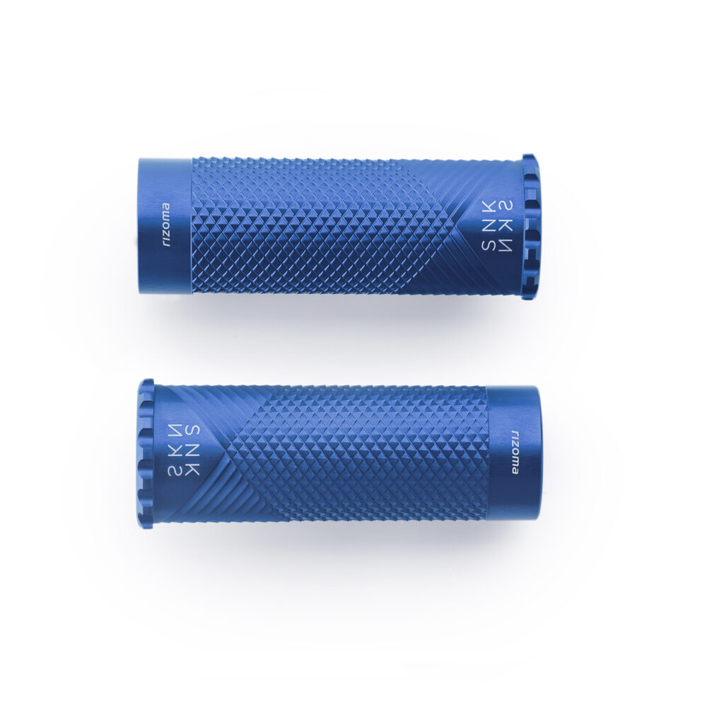 Rizoma Snake Pegs - blue / rider-passenger