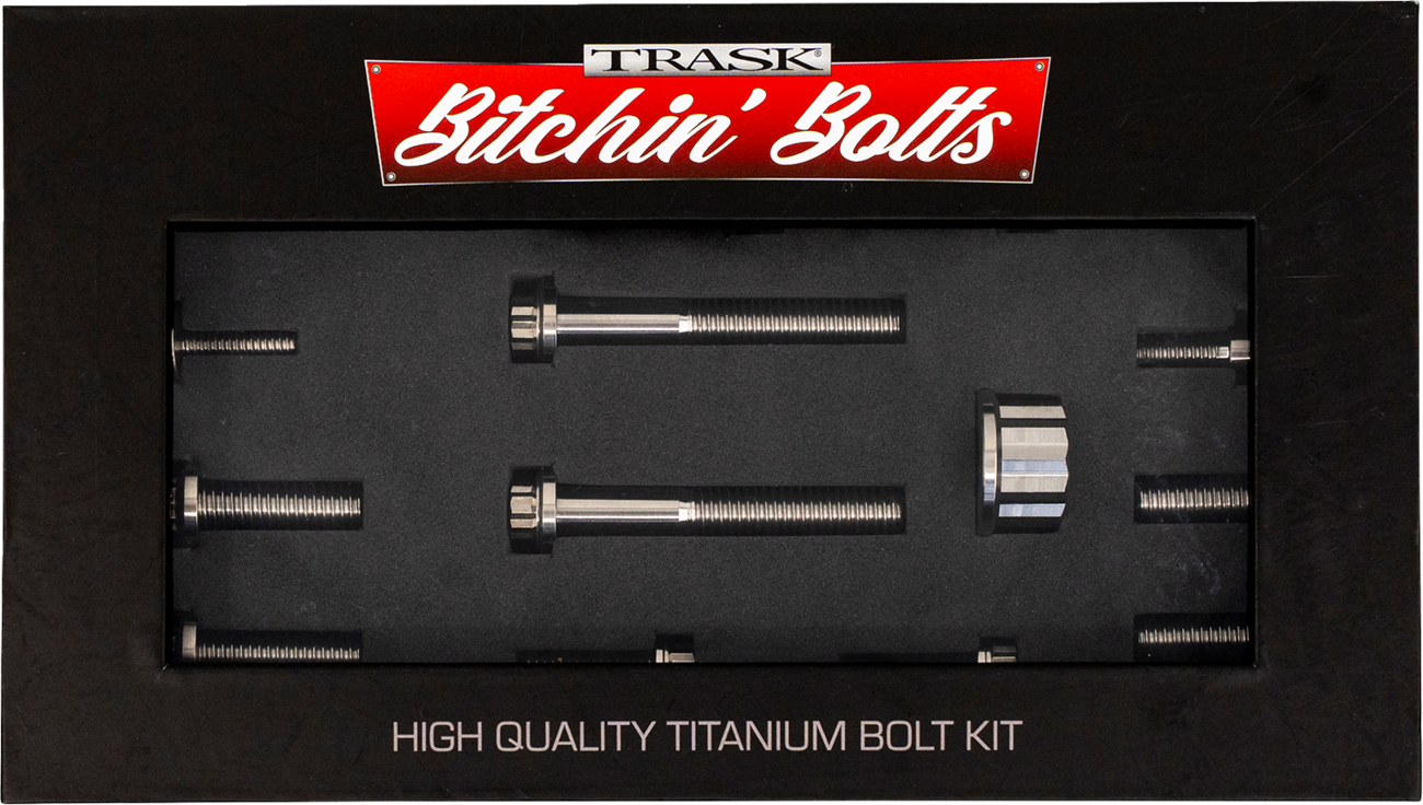 Trask Bitchin' Bolts Hardware Kit - Titanium - M8 - Peg Mount