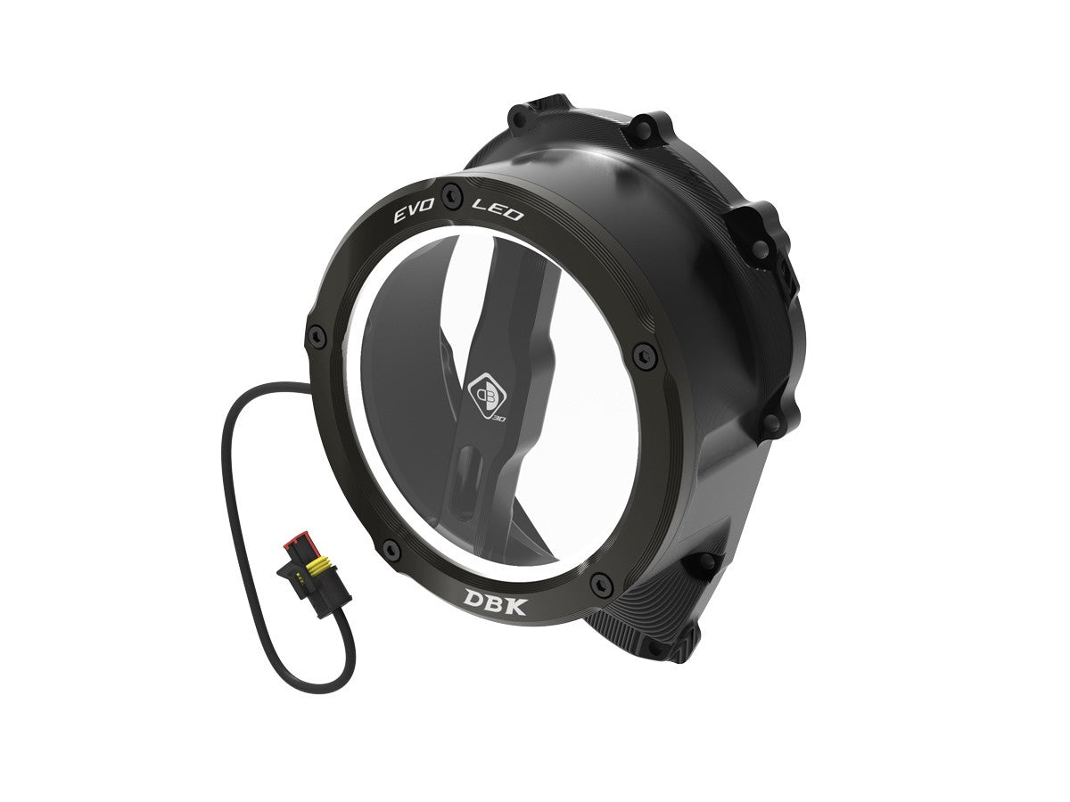 Ducabike DBK Ccdvl19 Triumph 765 Clear Clutch Cover 3D-EVO LED - BLACK-BLACK