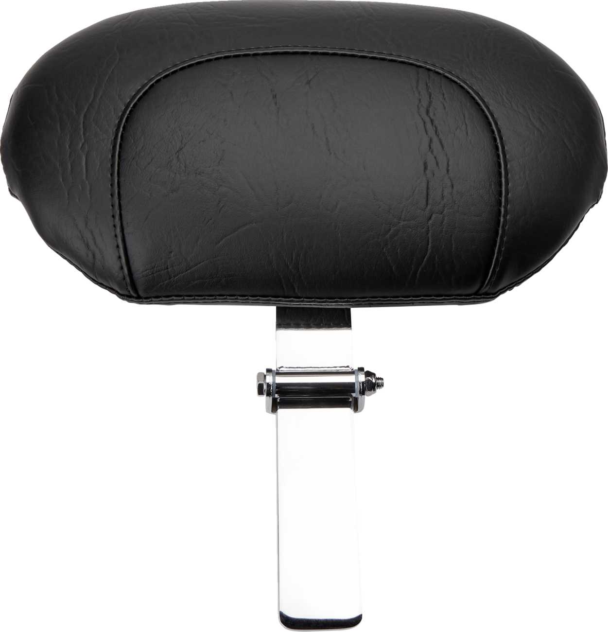 Mustang Wide Solo Seat - With Backrest - Black - Studded W/ Concho - FLST/FXST '00-'06