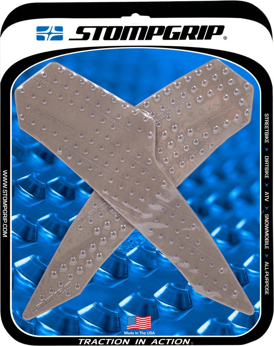 StompGrip Tank Grips - Volcano - Clear - Ducati - Hypermotard/Hyperstrada '13-'18