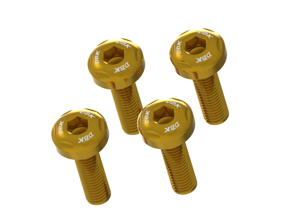 Ducabike DBK KVT78 HM 698 Upper Exhaust Cover Screw Kit - Gold