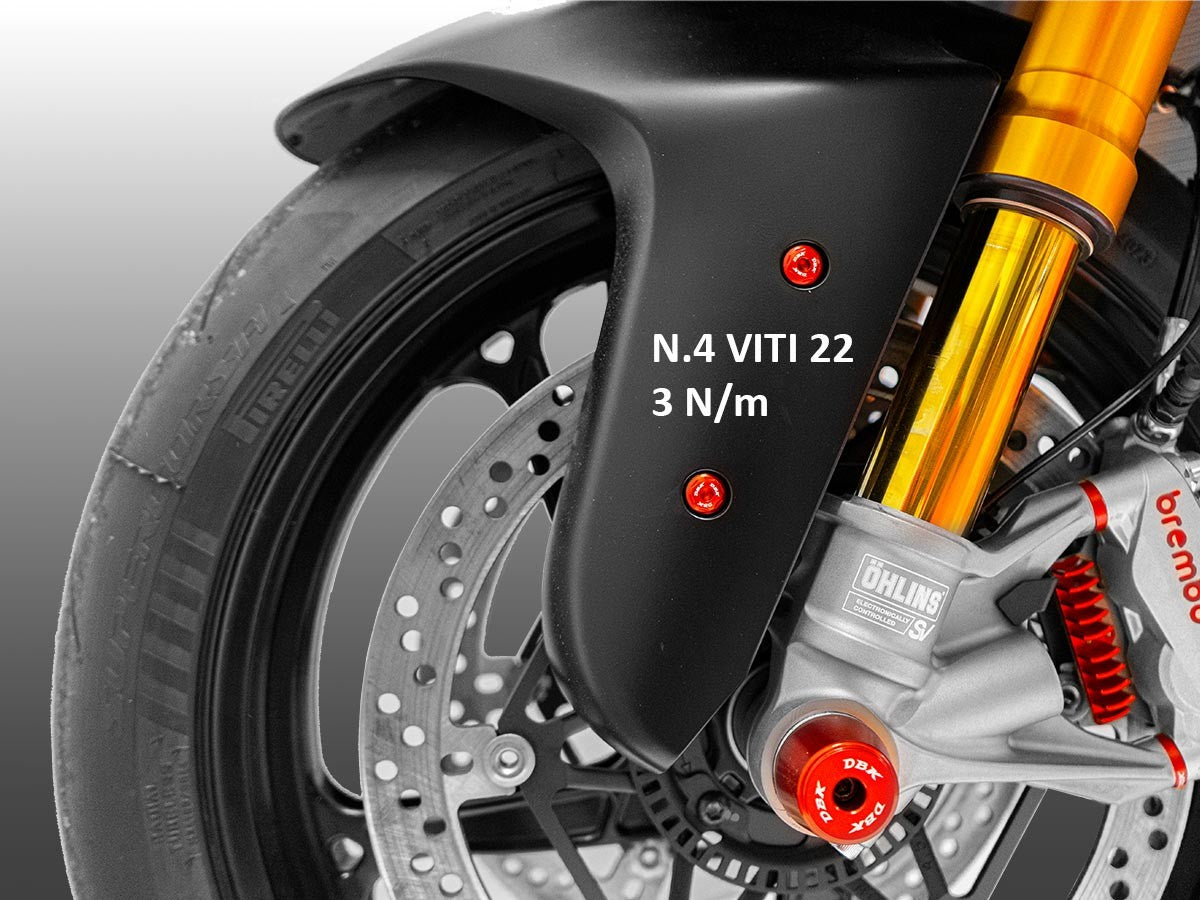 Ducabike DBK KVT104 Panigale V4 MY 2025 Front Fender Screws Kit