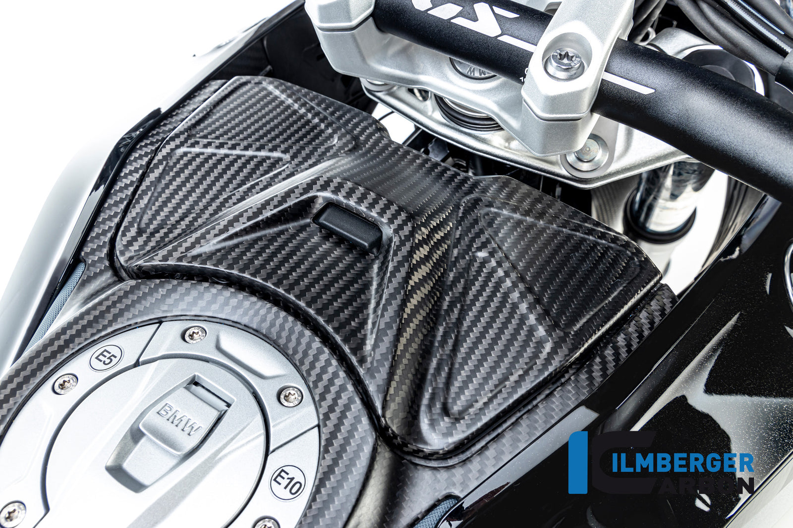 Ilmberger Carbon Upper Tank Cover Two Piece Kit BMW R 1300 GS - Matte / Twill