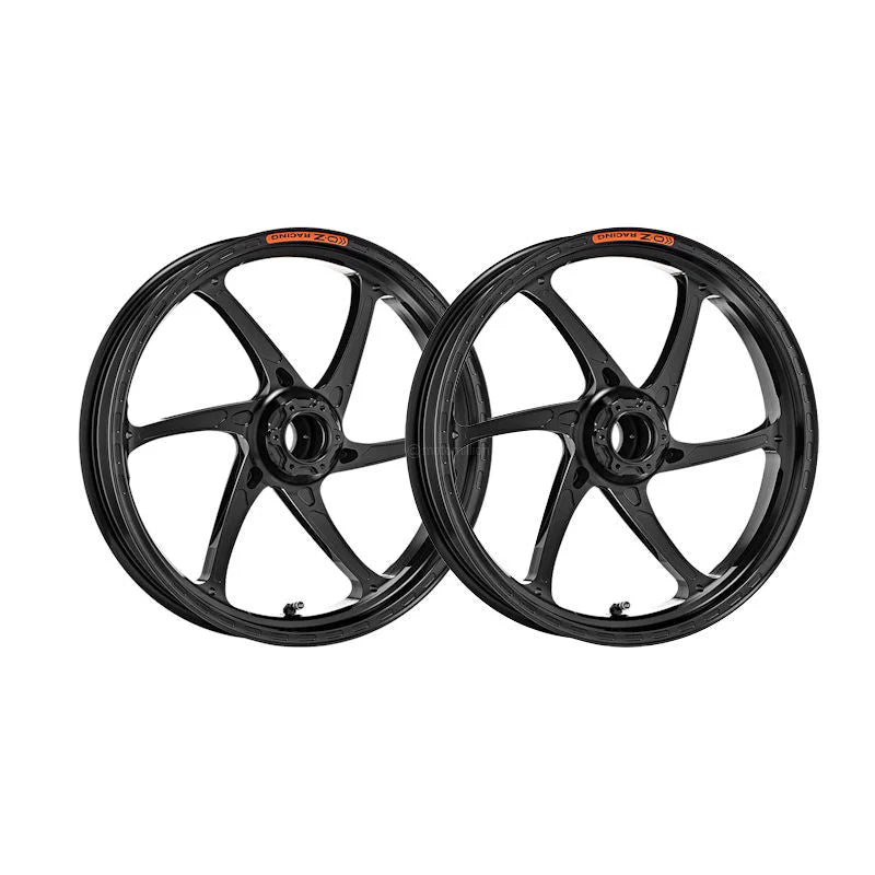 OZ Racing GASS Forged Aluminum Wheel Set For Kawasaki ZX10R - Gloss Black