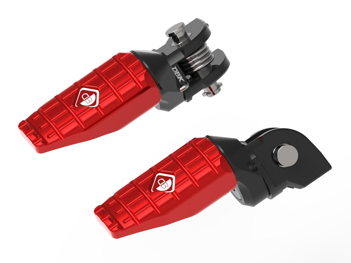 Ducabike DBK KPDM07 BMW R1300GS Sport Adjustable Pilot Footpegs Kit - RED