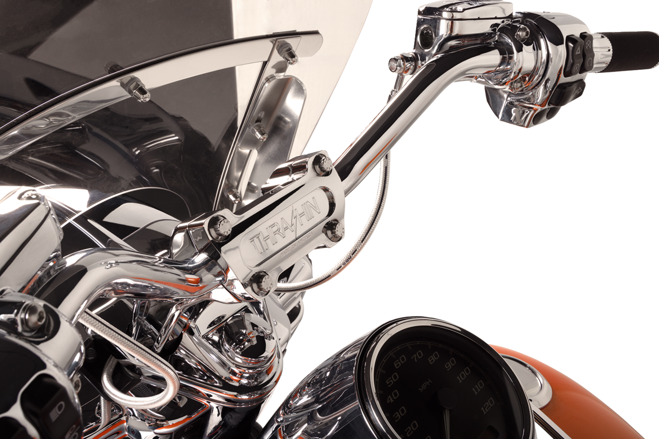 Thrashin Supply CO. Handlebar Risers - Pull Back - 6-1/2" - Chrome
