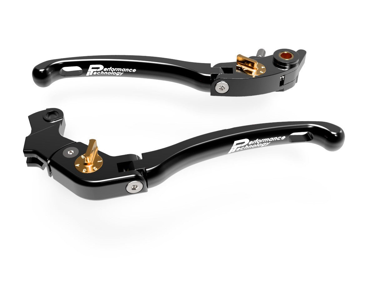 Ducabike DBK LE09 Brake / Clutch Adjustable Levers Eco GP 1 - BLACK-GOLD