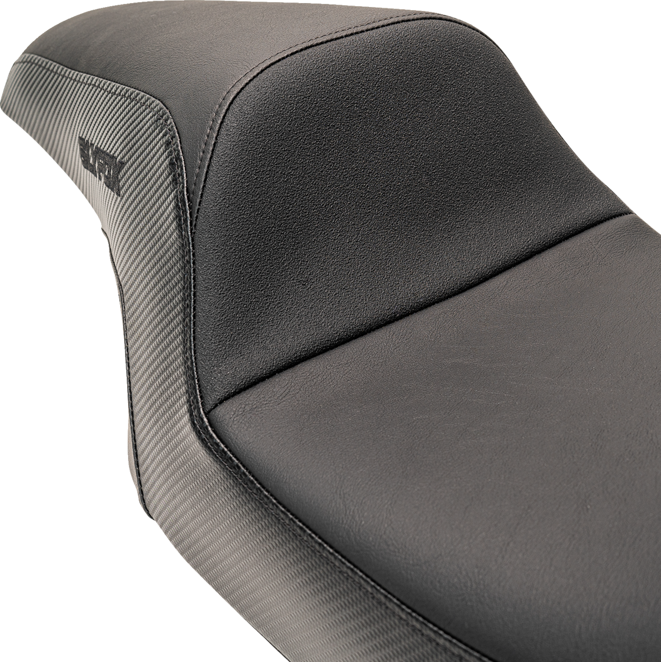 Slyfox Drifter Seat - Black Logo - Smooth Vinyl - Carbon Fiber - FL '08-'23