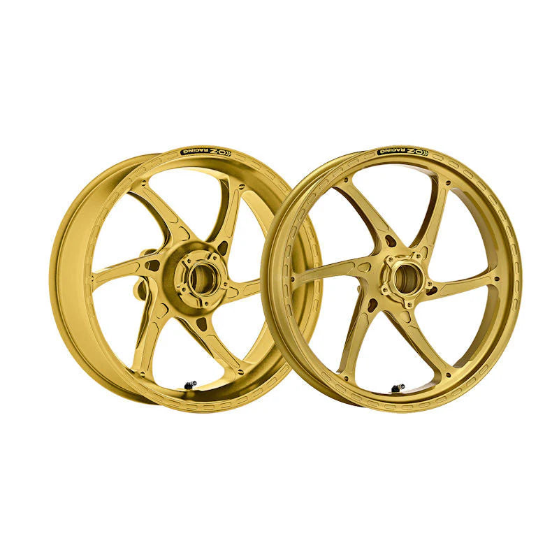OZ Racing GASS Forged Aluminum Wheel Set For Kawasaki ZX10R - Matt Gold