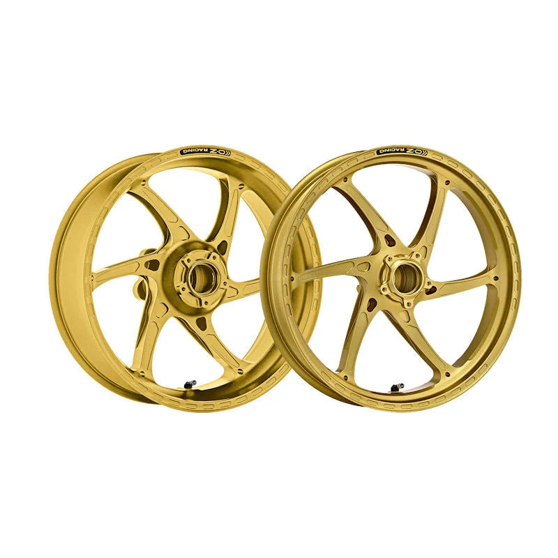 OZ Racing GASS Forged Aluminum Wheel Set For Kawasaki ZX10R - Matt Gold
