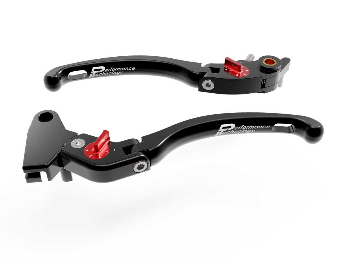 Ducabike DBK LE14 Brake / Clutch Adjustable Levers Eco GP 1 - BLACK-RED