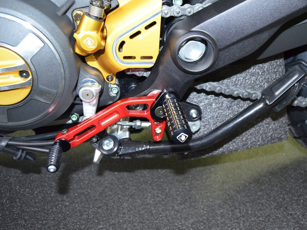 Ducabike DBK PPSCRA02 Adjustable Foot Pegs Scrambler - BLACK