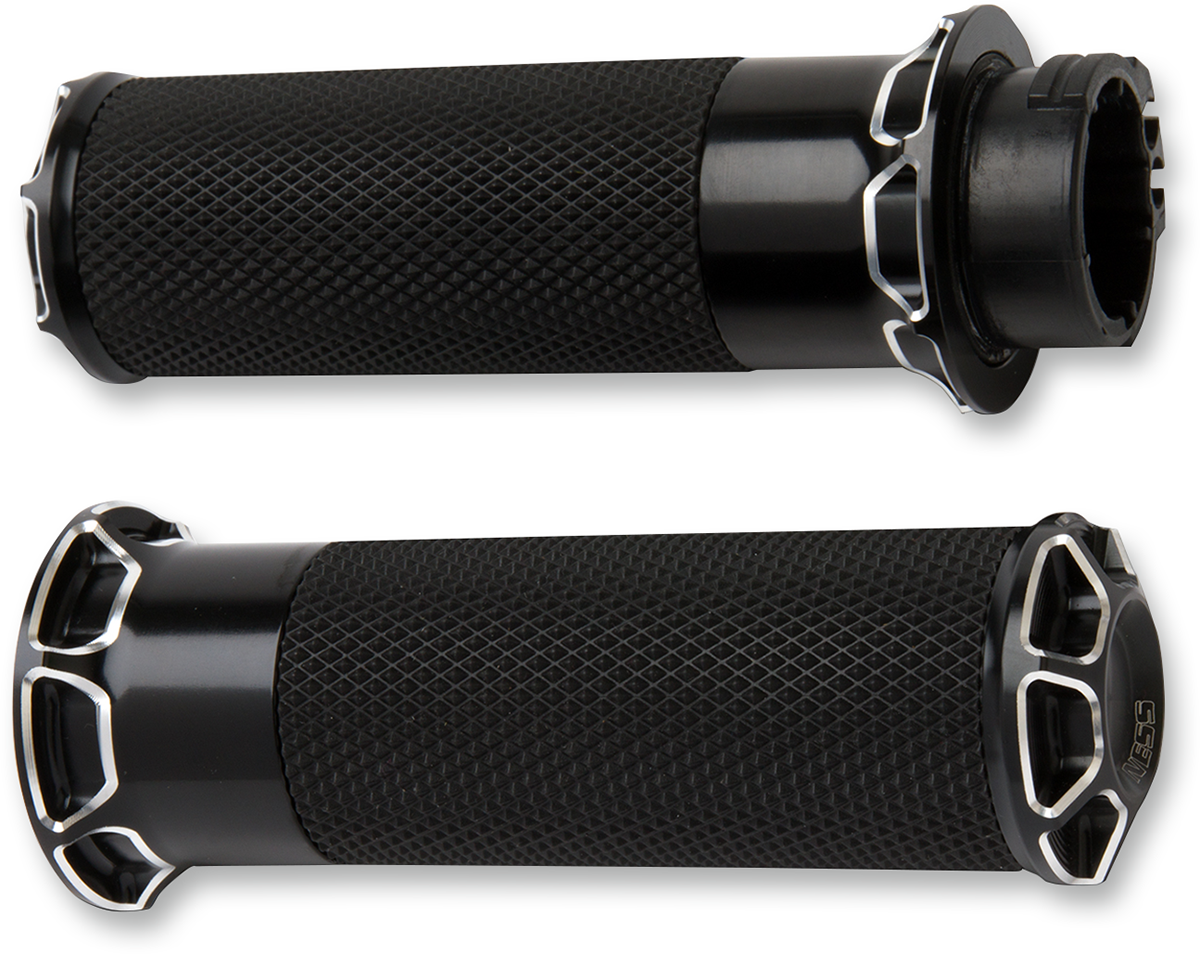 Arlen NESS Beveled Grips - Cable - Black