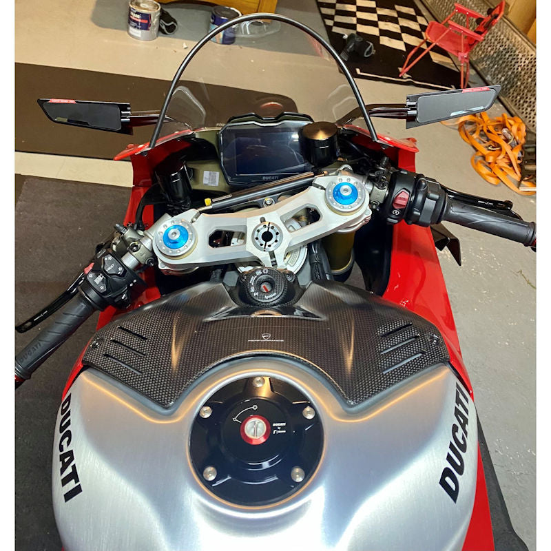 Rizoma Stealth Aero Wing Mirrors for Panigale V4 V4S V4R V4SP