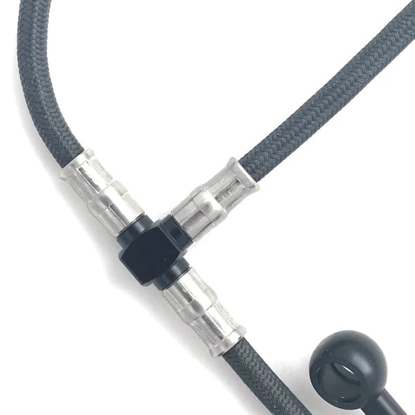 Fren Tubo Carbon Fiber Braided ABS Delete Brake Line Kit Yamaha R1 R1S R1M 15-25