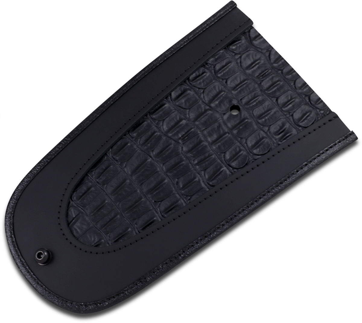 Drag Specialties Seats Fender Skin - Embossed Faux Alligator Leather Center - 10"