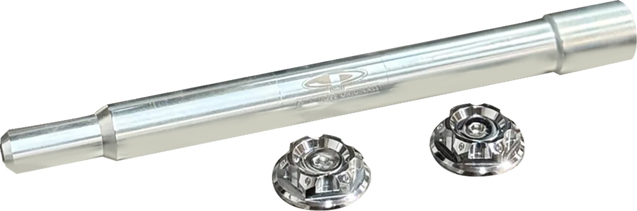 Paul Yaffe Bagger Nation Y-Axle With Turret Style Axle Cover Kit - Custom - Front - Chrome - 25 MM